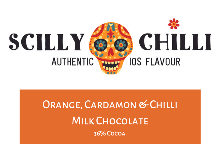 Orange, Cardamon & Chilli Milk Chocolate